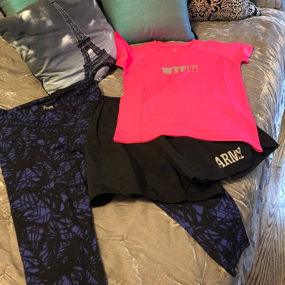 RUSeen Tops - Workout Set: Work Out Top & FREE Shorts, Yoga
